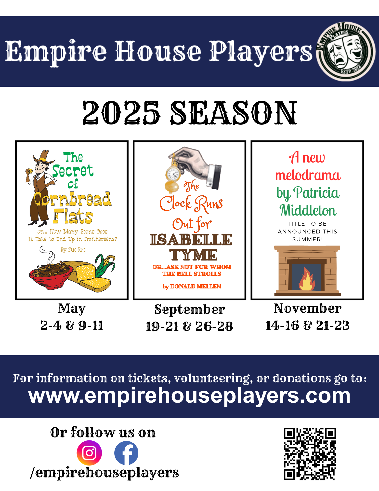Empire House Players 2024 Season Old Cowtown Museum Wichita Melodrama